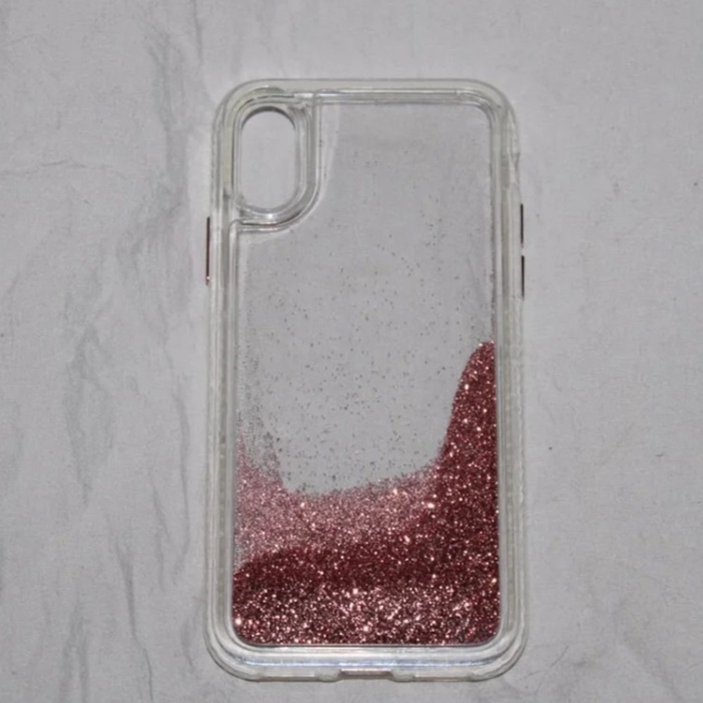 Pink Glitter iPhone X Case